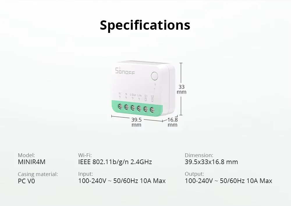 SONOFF MINIR4M - المفتاح الذكي الصغير لتجربة منزل ذكي أكثر ذكاءً وسلاسة