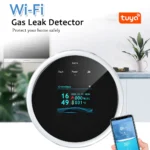 ⁦Tuya WiFi Smart Gas Leak Detector with Temperature Sensor – كاشف غاز ذكي مزود بمستشعر حرارة وشاشة LCD⁩ - الصورة ⁦2⁩