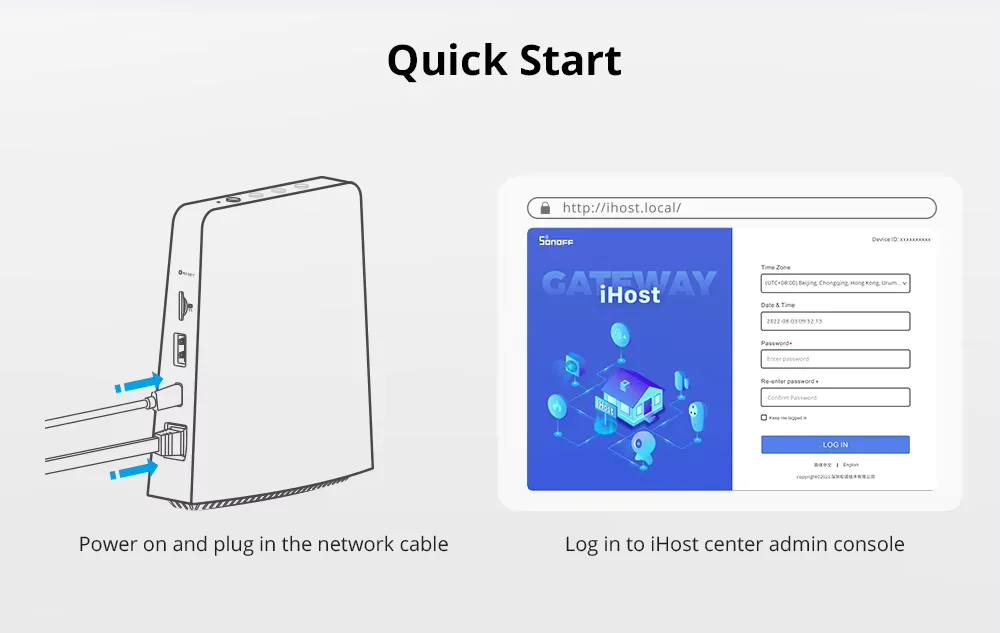 SONOFF iHost Smart Home Hub AIBridge – Local Private Server (4GB/8GB) for Smart Home Systems