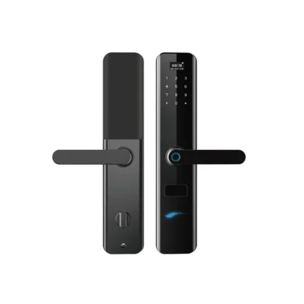 Lezn K1 Black Smart Door Lock with Fingerprint & Tuya App Control