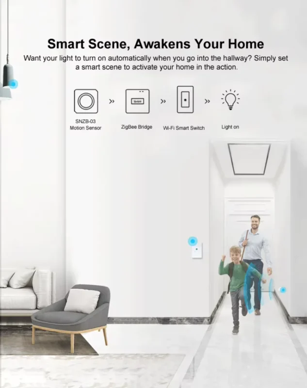 SONOFF SNZB-03 Zigbee Motion Sensor – High-precision smart motion sensor