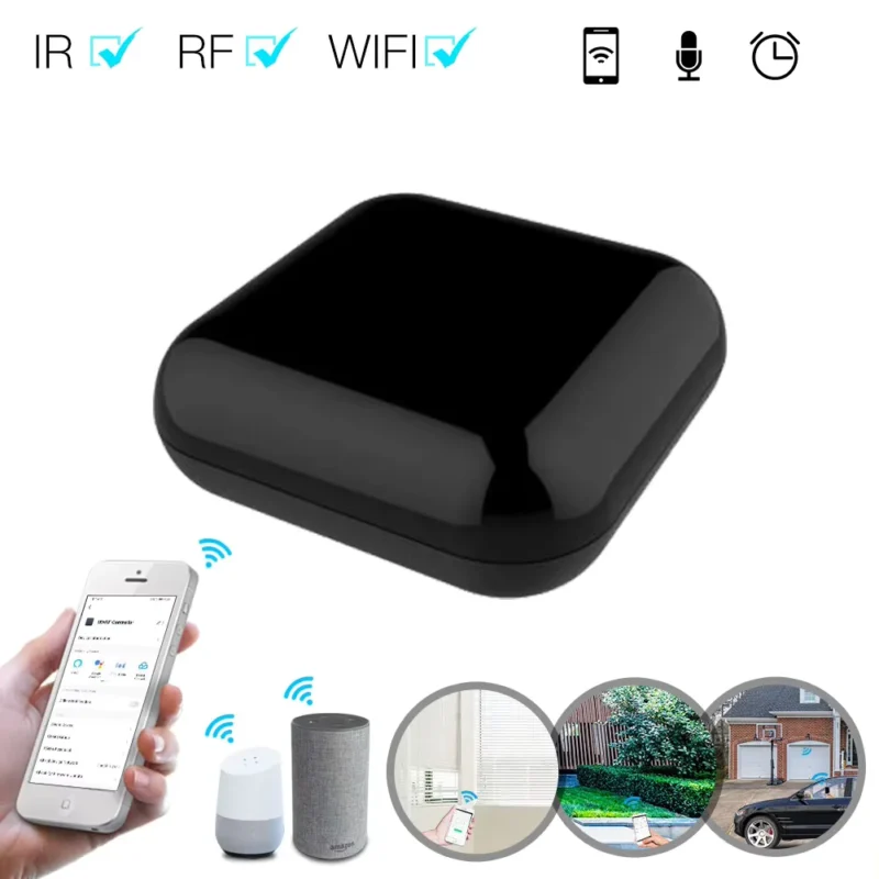 ريموت كنترول ذكي بالأشعة تحت الحمراء (IR) من MOES يعمل مع Tuya، ويدعم ZigBee وواي فاي.