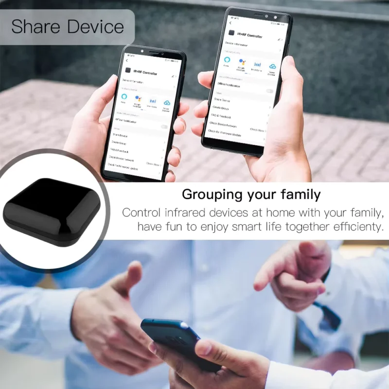 ريموت كنترول ذكي بالأشعة تحت الحمراء (IR) من MOES يعمل مع Tuya، ويدعم ZigBee وواي فاي.