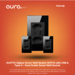 AVATTO Zigbee Smart Wall Socket WOT12 with USB & Type-C – Dual Outlet Smart Wall Socket
