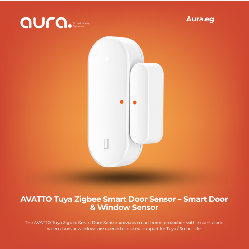 مستشعر الباب الذكي AVATTO Tuya Zigbee – حساس فتح وإغلاق للأبواب والنوافذ