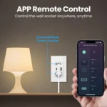 ⁦مقبس AVATTO Zigbee Smart Wall Socket  الذكي مع USB وType-C – مقبس حائطي ذكي بمخرجين وتحكم مستقل⁩ - الصورة ⁦6⁩