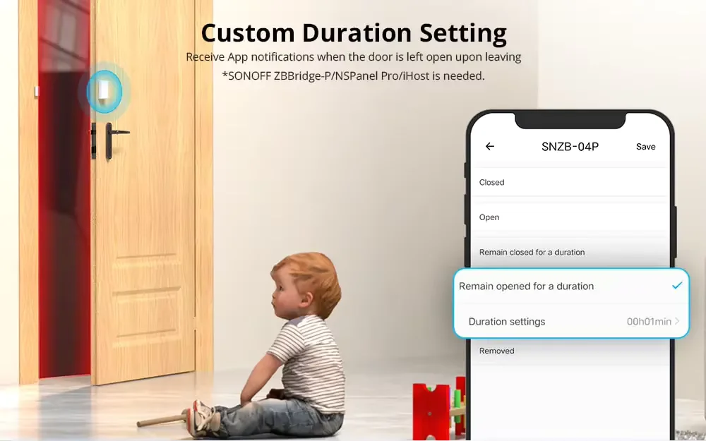 SONOFF SNZB-04P Zigbee Door/Window Sensor – راقب دخول منزلك وفعّل المشاهد الذكية تلقائياً