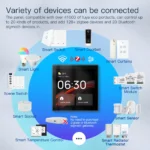 ⁦MOES Tuya WiFi Smart Touch Control Panel – لوحة مركزية ذكية بشاشة 4 إنش وتحكم صوتي مدمج⁩ - الصورة ⁦3⁩
