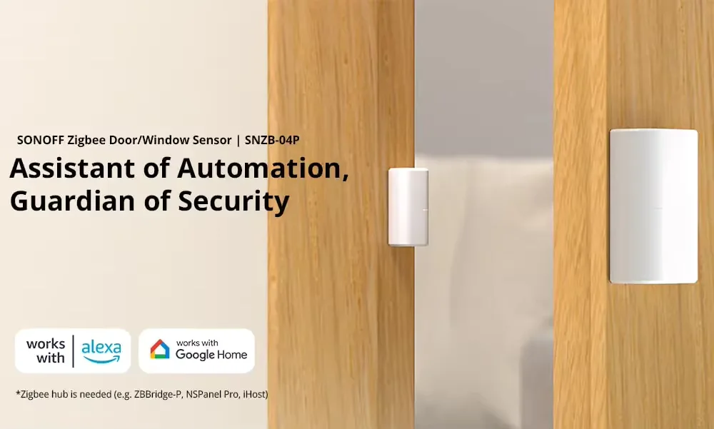 SONOFF SNZB-04P Zigbee Door/Window Sensor – راقب دخول منزلك وفعّل المشاهد الذكية تلقائياً