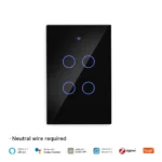 MOES Tuya ZigBee Smart Light Switch – Smart Light Switch with Glass Touch - Image 2