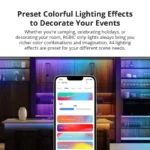 ⁦SONOFF L3 Pro شريط إضاءة ذكي واي فاي بطول 5 أمتار RGBIC، مزامنة موسيقى وتحكم صوتي Alexa Google Home⁩ - الصورة ⁦3⁩