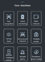 CatchFace Y17 Smart Lock with Camera, Tuya App, Face Recognition, Fingerprint & WiFi - Image 14