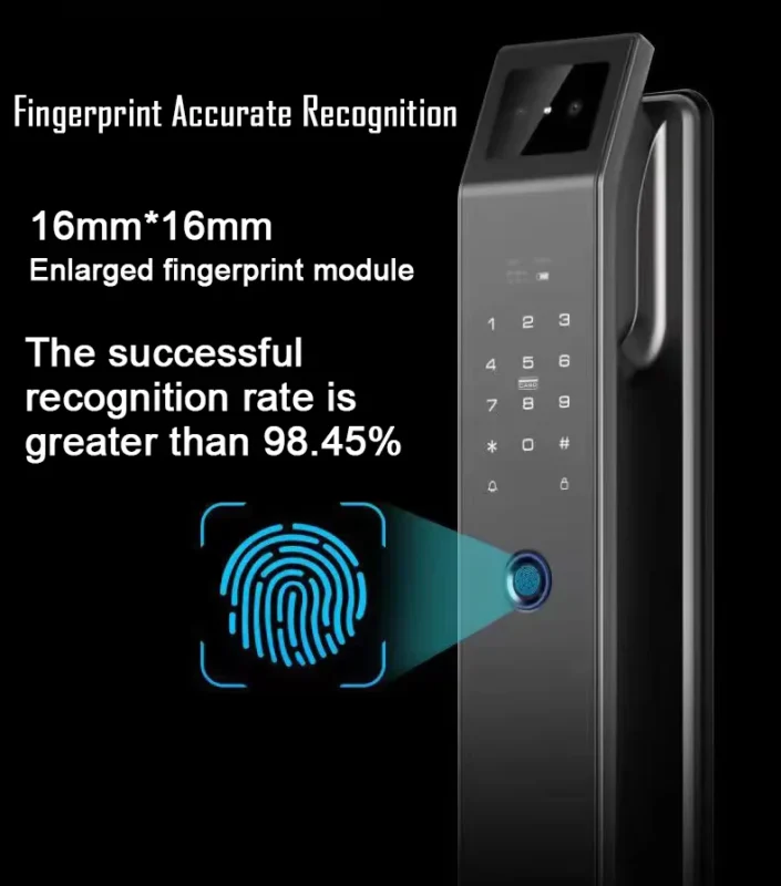 3D Face Recognition Smart Digital Door Lock – قفل إلكتروني ذكي بكاميرا والبصمة
