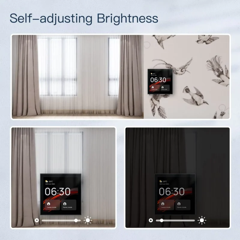 MOES Tuya WiFi Smart Touch Control Panel – لوحة مركزية ذكية بشاشة 4 إنش وتحكم صوتي مدمج