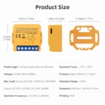 ⁦وحدة التعتيم الذكية AVATTO ZigBee Dimmer Switch Module⁩ - الصورة ⁦5⁩