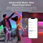 ⁦SONOFF L3 Pro شريط إضاءة ذكي واي فاي بطول 5 أمتار RGBIC، مزامنة موسيقى وتحكم صوتي Alexa Google Home⁩ - الصورة ⁦5⁩
