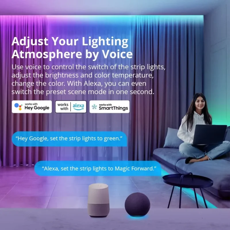 SONOFF L3 Pro شريط إضاءة ذكي واي فاي بطول 5 أمتار RGBIC، مزامنة موسيقى وتحكم صوتي Alexa Google Home