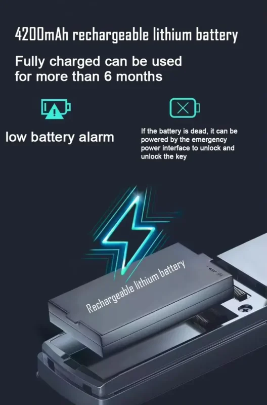 3D Face Recognition Smart Digital Door Lock – قفل إلكتروني ذكي بكاميرا والبصمة