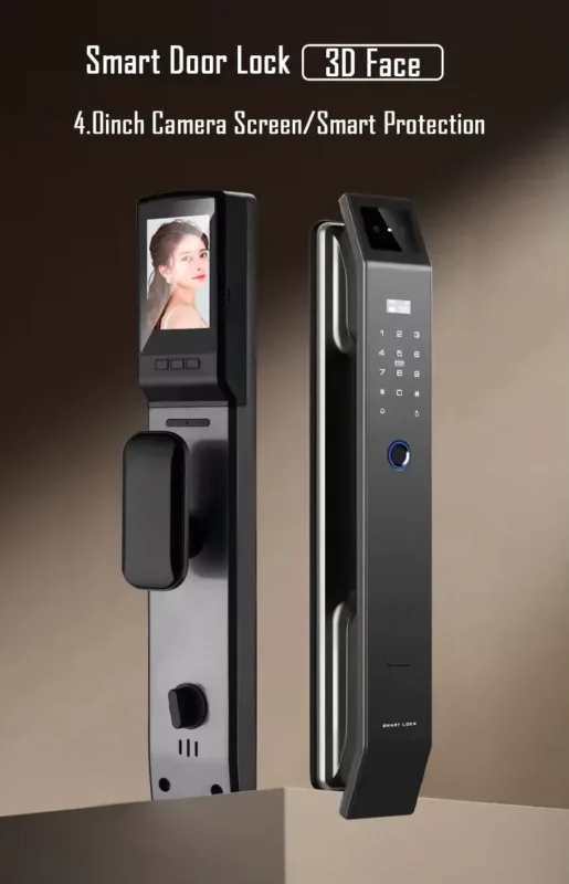 3D Face Recognition Smart Digital Door Lock – قفل إلكتروني ذكي بكاميرا والبصمة