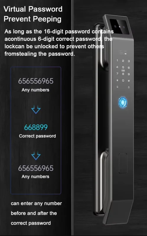3D Face Recognition Smart Digital Door Lock – قفل إلكتروني ذكي بكاميرا والبصمة