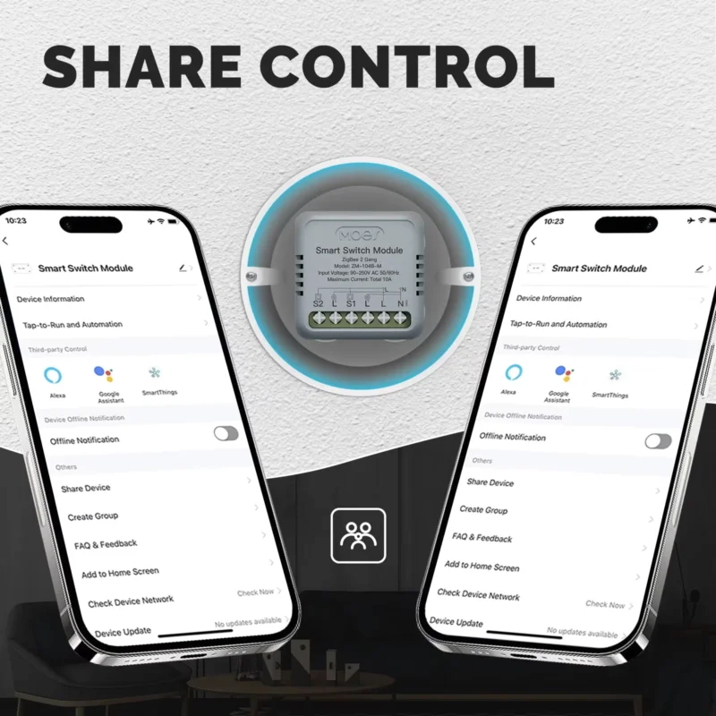 MOES Mini Tuya Zigbee Smart Dimmer