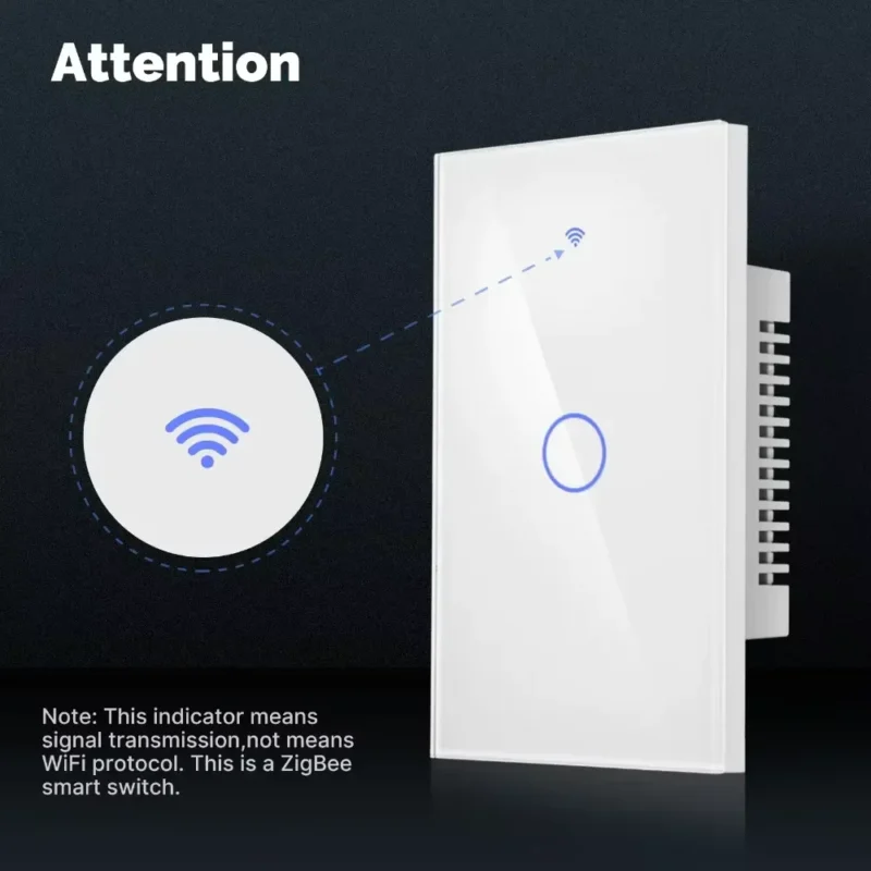 MOES Tuya ZigBee Smart Light Switch – Smart Light Switch with Glass Touch
