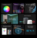 ⁦شريط إضاءة ذكي SONOFF L2 بطول 2 متر RGB WiFi مع تحكم صوتي ومزامنة موسيقى⁩ - الصورة ⁦3⁩