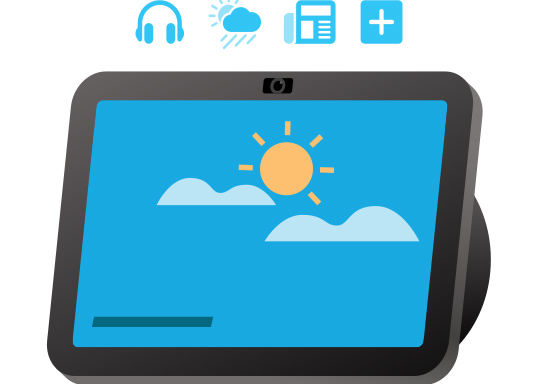 Echo Show 8 (الجيل الأحدث) – شاشة ذكية تجمع بين الصوت الغامر والتحكم الذكي