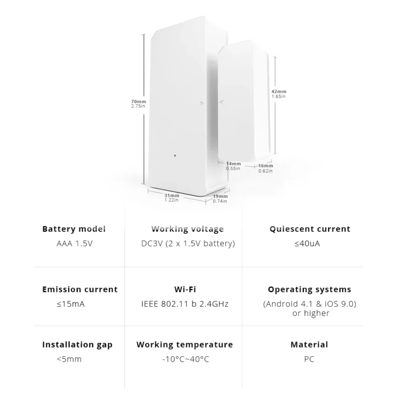 SONOFF DW2 Wi-Fi – Smart Door and Window Sensor