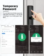 CatchFace K01 Smart Door Lock with Fingerprint, Tuya WiFi App & 5 Unlocking Methods