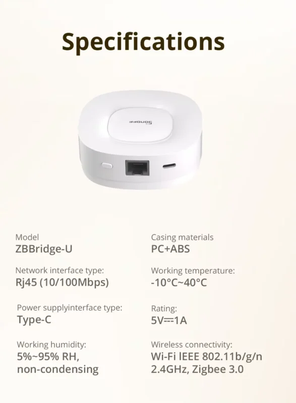 SONOFF ZBBridge-U Matter Zigbee Bridge Ultra