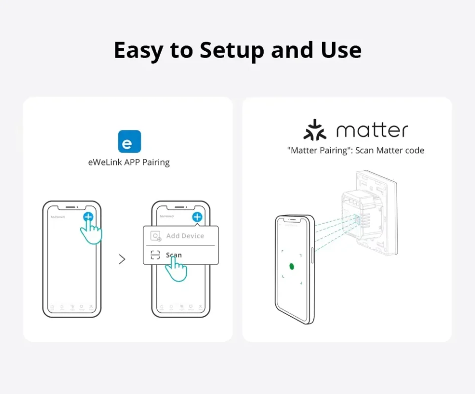 SONOFF SwitchMan M5 Matter - Smart Wall Switch