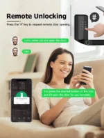⁦🔒 قفل الباب الذكي K01 من Catchface – حماية ذكية وقوة أداء لا مثيل لها⁩ - الصورة ⁦4⁩