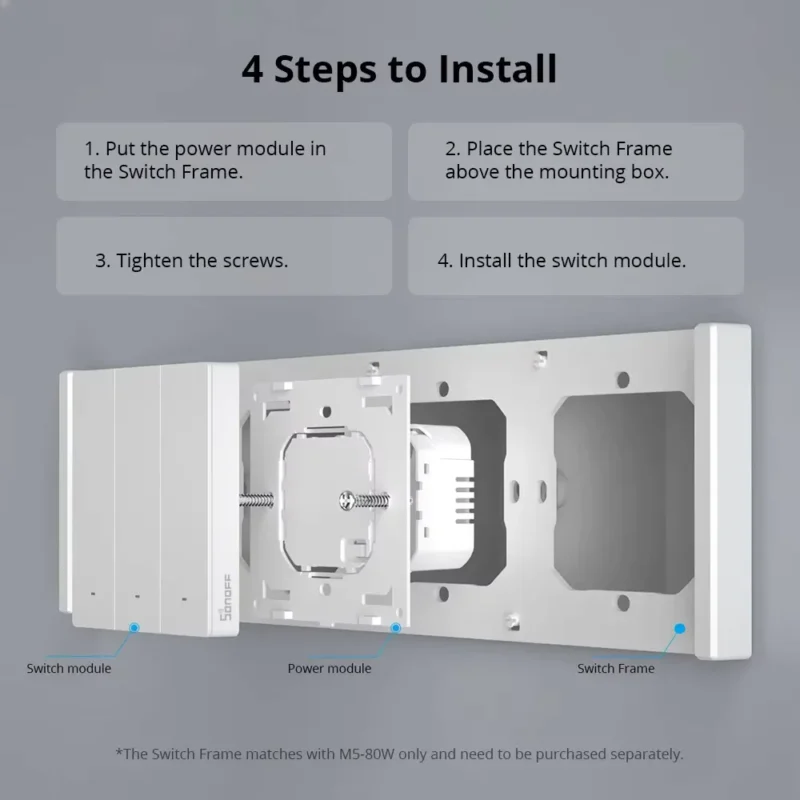 SONOFF SwitchMan M5 Matter - Smart Wall Switch