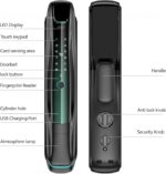 Lezn K12 Smart Door Lock with Face Recognition, Camera & Tuya App Control