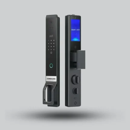 Cordless STAR Smart Door Lock with Dual Cameras, 3D Face Recognition & Palm Vein Access