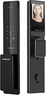 Cordless CL-Y15 Smart Door Lock with 3D Face Recognition, Camera & 2-Way Video Call