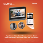 Tuya Smart Video Door Viewer 4.3 Inch – Smart Peephole Camera with 3MP 1080P and LCD Screen