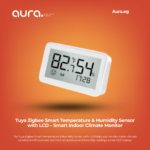 Tuya Zigbee Smart Temperature & Humidity Sensor with LCD – Smart Indoor Climate Monitor