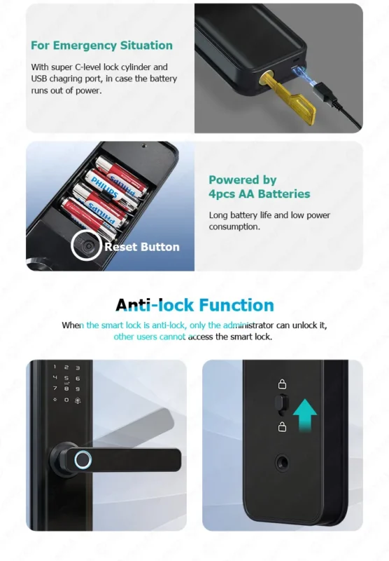E908 PRO – Tuya Smart Lock with Camera