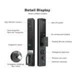 ⁦قفل Cordless STAR الذكي ببصمة الوجه 3D وكاميرتين وشاشة داخلية⁩ - الصورة ⁦2⁩