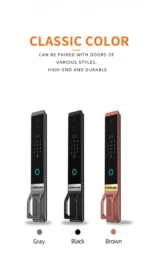 ⁦قفل Cordless STAR الذكي ببصمة الوجه 3D وكاميرتين وشاشة داخلية⁩ - الصورة ⁦3⁩