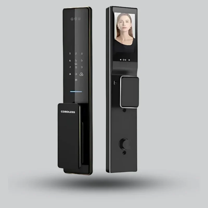 Cordless CL-Y15 Smart Door Lock with 3D Face Recognition, Camera & 2-Way Video Call