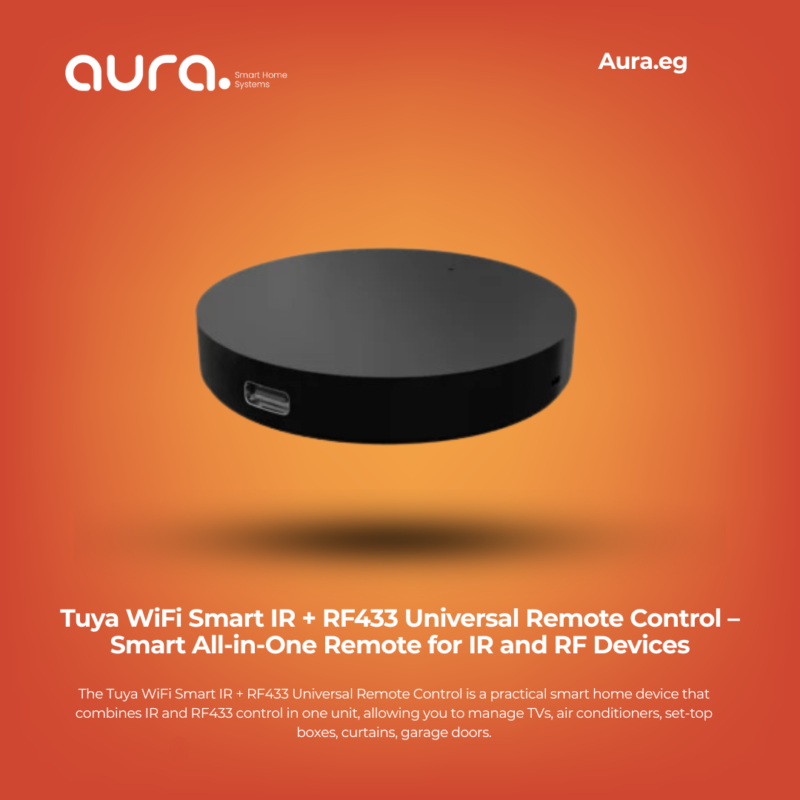 Tuya WiFi Smart IR + RF433 Universal Remote Control – Smart All-in-One Remote for IR and RF Devices