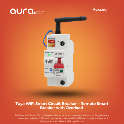 Tuya WiFi Smart Circuit Breaker – Remote Smart Breaker with Overload and Short Circuit Protection