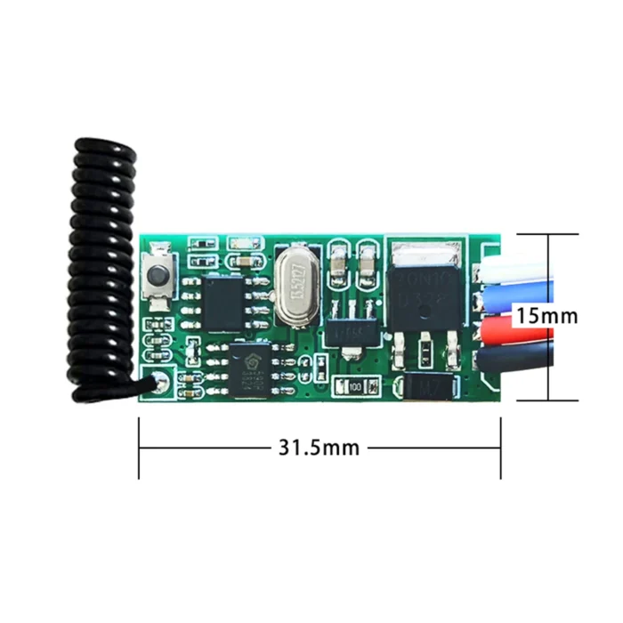 433MHz RF Wireless Remote Control Switch – Relay Module DC 12V for ...