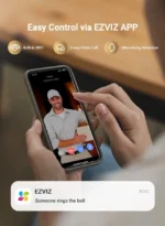 EZVIZ Y3000FVP PLUS Smart Lock: 8-in-1 Security with Face and Palm Recognition and Built-in Camera - Image 2