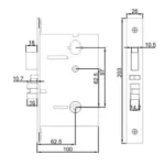 قفل الفندق الذكي Cordless Hotel Door Lock بنظام RFID - Image 4