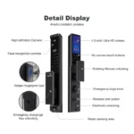Cordless MARS Smart Lock with 3D Face ID, Camera & Video Call