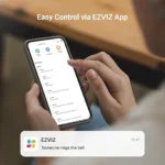 ⁦قفل EZVIZ Y2000 الذكي: قفل ببصمة الإصبع مع تحكم عبر التطبيق⁩ - الصورة ⁦5⁩